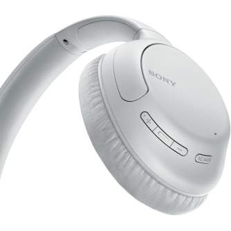 Austiņas - Sony wireless headset WH-CH710N, white WHCH710NW.CE7 - ātri pasūtīt no ražotāja