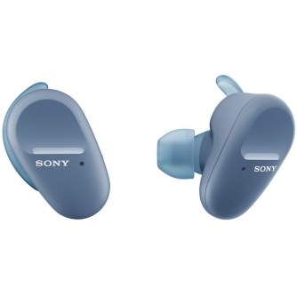 Наушники - Sony беспроводные наушники + микрофон WF-SP800NL, синие WFSP800NL.CE7 - быстрый заказ от производителя