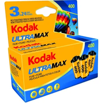 Foto filmiņas - KODAK 135 ULTRAMAX 400-24X3 CARDED - perc šodien Master Foto veikalā un ar piegādi Profesionāļu labākā izvēle