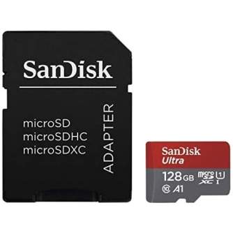 Карты памяти - Sandisk memory card microSDXC 128GB Ultra 120MB/s A1 + adapter SDSQUA4-128G-GN6IA - быстрый заказ от производител