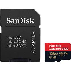 Atmiņas kartes - SanDisk atmiņas karte microSDXC 128GB Extreme Pro A2 + adapteris SDSQXCY-128G-GN6MA - ātri pasūtīt no ražotāja