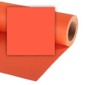 Backgrounds - Colorama background 2.72x11m, mandarin (195) LL CO195 - buy today in store and with delivery