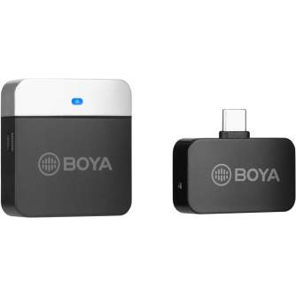 Беспроводные петличные микрофоны - Boya 2.4 GHz Tie pin Microphone Wireless BY-M1LV-U for USB-C Android & iPhone 15 - купить сег