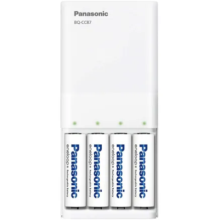 Panasonic Batteries Panasonic eneloop lādētājs BQ-CC87USB + 4x1900 K-KJ87MCC40USB