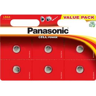 Батарейки и аккумуляторы - Panasonic Batteries Panasonic battery LR44EL/6BP LR-44EL/6BP - быстрый заказ от производителя
