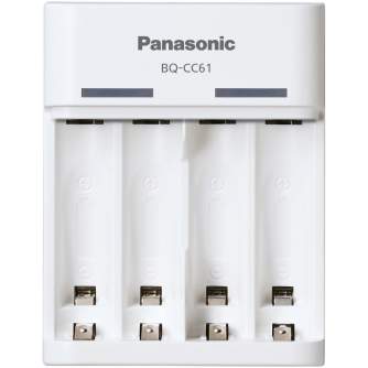 Baterijas, akumulatori un lādētāji - Panasonic Batteries Panasonic eneloop lādētājs BQ-CC61USB BQ-CC61USB - ātri pasūtīt no ražotāja