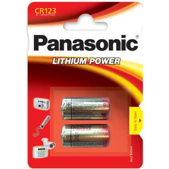Baterijas, akumulatori un lādētāji - Panasonic Batteries Panasonic battery CR123AL/2B CR-123AL/2BP - ātri pasūtīt no ražotāja