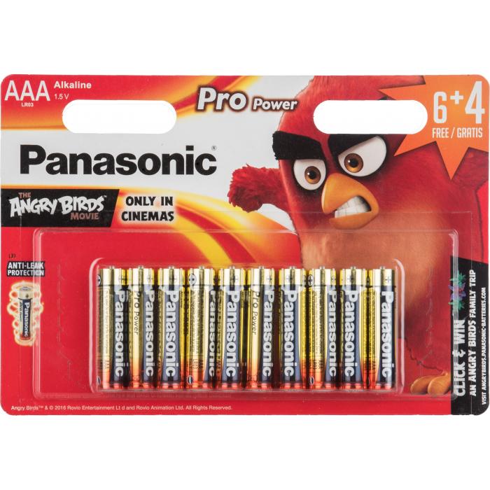Batteries and chargers - Panasonic Batteries Panasonic Pro Power battery LR03PPG/10B (6+4) AB - quick order from manufacturer