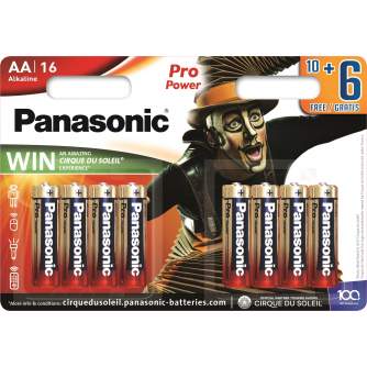 Baterijas, akumulatori un lādētāji - Panasonic Batteries Panasonic Pro Power battery LR6PPG/16B 10+6pcs LR6PPG/16BW 10+6F - ātri pasūtīt no ražotāja
