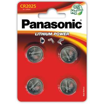 Baterijas, akumulatori un lādētāji - Panasonic Batteries Panasonic battery CR2025/4B CR-2025EL/4B - ātri pasūtīt no ražotāja