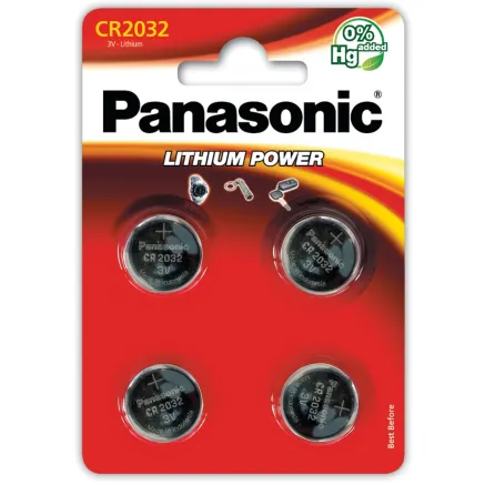 Panasonic Batteries Panasonic baterija CR2032/4B CR-2032EL/4B