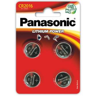 Baterijas, akumulatori un lādētāji - Panasonic Batteries Panasonic battery CR2016/4B CR-2016EL/4B - ātri pasūtīt no ražotāja