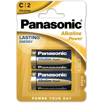Panasonic Batteries Panasonic Alkaline Power baterijas LR14APB/2BP LR14APB/2BP