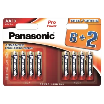 Discontinued - Panasonic Batteries Panasonic Pro Power battery LR6PPG/8BW (6+2) LR6PPG/8B (6+2)