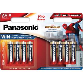 Батарейки и аккумуляторы - Panasonic Batteries Panasonic Pro Power battery LR6PPG/8BW (6+2) LR6PPG/8B (6+2) - быстрый заказ от п
