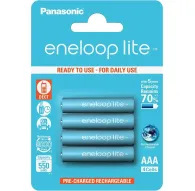 Panasonic Batteries Panasonic eneloop rechargeable battery lite AAA 550 4BP BK-4LCCE/4BE