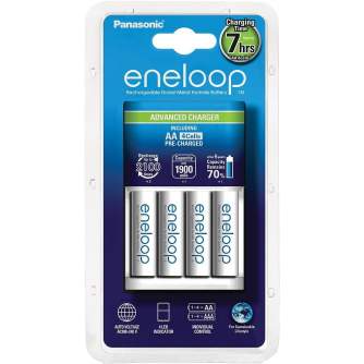 Batteries and chargers - Panasonic Batteries Panasonic eneloop battery charger BQ-CC17 + 4x1900 K-KJ17MCC40E - quick order from manufacturer