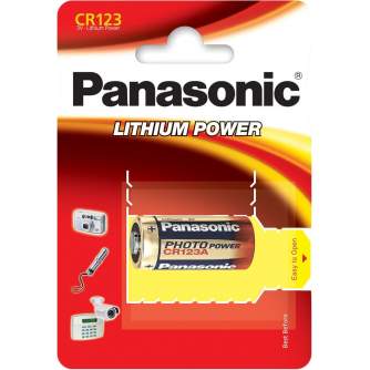 Baterijas, akumulatori un lādētāji - Panasonic Batteries Panasonic baterija CR123A/1B CR-123AL/1BP - perc šodien veikalā un ar piegādi