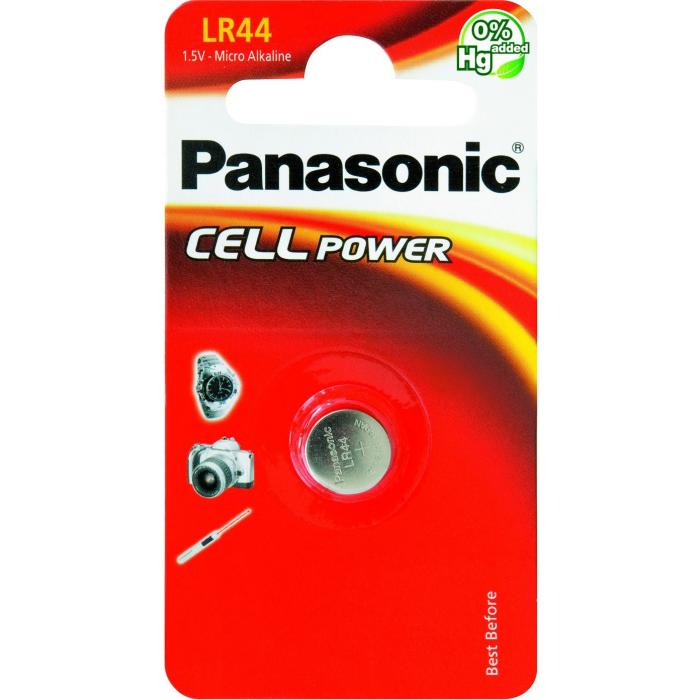Baterijas, akumulatori un lādētāji - Panasonic Batteries Panasonic baterija LR44/1B LR-44EL/1B - ātri pasūtīt no ražotāja
