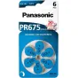 Baterijas, akumulatori un lādētāji - Panasonic Batteries Panasonic hearing aid battery PR675LH/6DC PR675LH/6LB - ātri pasūtīt no ražotāja