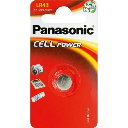 Panasonic Batteries Panasonic baterija LR43/1B LR-43L/1B