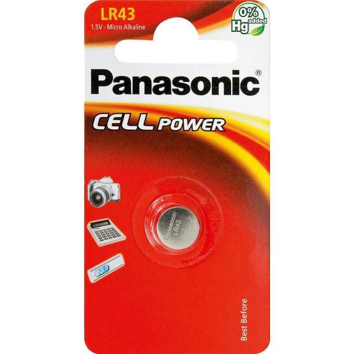 Baterijas, akumulatori un lādētāji - Panasonic Batteries Panasonic battery LR43/1B LR-43L/1B - ātri pasūtīt no ražotāja