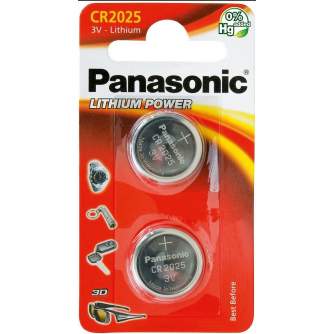 Baterijas, akumulatori un lādētāji - Panasonic Batteries Panasonic battery CR2025/2B CR-2025L/2BP - ātri pasūtīt no ražotāja