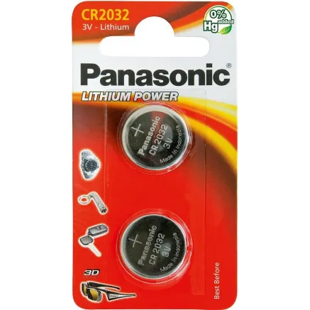 Panasonic Batteries Panasonic baterija CR2032/2B CR-2032L/2BP