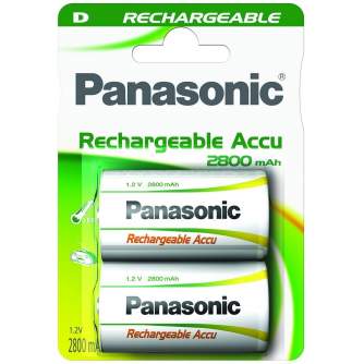 Baterijas, akumulatori un lādētāji - Panasonic Batteries Panasonic rechargeable battery NiMh 2800mAh P20P/2B HHR-1SRE/2B - ātri pasūtīt no ražotāja