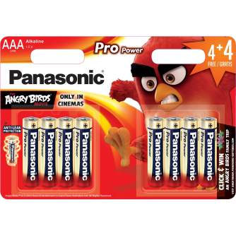 Батарейки и аккумуляторы - Panasonic Batteries Panasonic Pro Power battery LR03PPG/8B (4+4pcs) LR03PPG/8BW 4+4F - быстрый заказ 