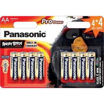 Baterijas, akumulatori un lādētāji - Panasonic Batteries Panasonic Pro Power battery LR6PPG/8B (4+4pcs) LR6PPG/8BW 4+4F - ātri pasūtīt no ražotāja