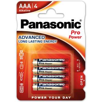 Baterijas, akumulatori un lādētāji - Panasonic Batteries Panasonic Pro Power battery LR03PPG/4B LR03PPG/4BP - ātri pasūtīt no ražotāja