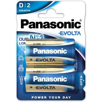 Baterijas, akumulatori un lādētāji - Panasonic Batteries Panasonic Evolta battery LR20EGE/2B LR20EGE/2BP - ātri pasūtīt no ražotāja