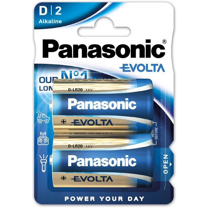 Батарейки и аккумуляторы - Panasonic Batteries Panasonic Evolta battery LR20EGE/2B LR20EGE/2BP - быстрый заказ от производителя