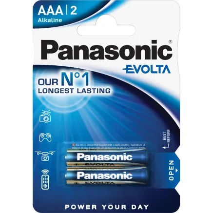 Panasonic Batteries Panasonic Evolta battery LR03EGE/2B LR03EGE/2BP