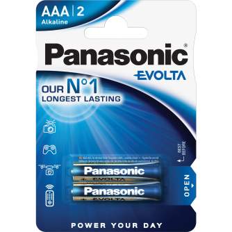 Baterijas, akumulatori un lādētāji - Panasonic Batteries Panasonic Evolta battery LR03EGE/2B LR03EGE/2BP - ātri pasūtīt no ražotāja