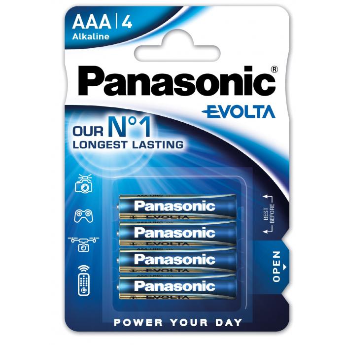 Baterijas, akumulatori un lādētāji - Panasonic Batteries Panasonic Evolta baterija LR03EGE/4B LR03EGE/4BP - ātri pasūtīt no ražotāja