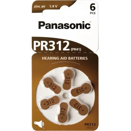 Panasonic Batteries Panasonic baterija PR312L/6DC PR-312L/6LB