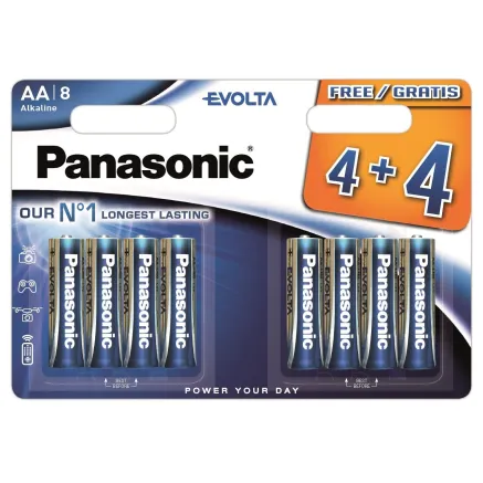 Panasonic Batteries Panasonic Evolta baterija LR6EGE/8B (4+4) LR6EGE/8BW 4+4F