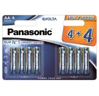 Vairs neražo - Panasonic Batteries Panasonic Evolta baterija LR6EGE/8B (4+4) LR6EGE/8BW 4+4FVairs neražo - Panasonic Batteries Panasonic Evolta baterija LR6EGE/8B (4+4) LR6EGE/8BW 4+4F