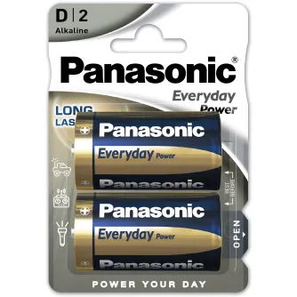 Vairs neražo - Panasonic Batteries Panasonic Everyday Power baterija LR20EPS/2B LR20EPS/2BP