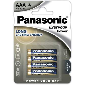 Baterijas, akumulatori un lādētāji - Panasonic Batteries Panasonic Everyday Power battery LR03EPS/4B LR03EPS/4BP - ātri pasūtīt no ražotāja