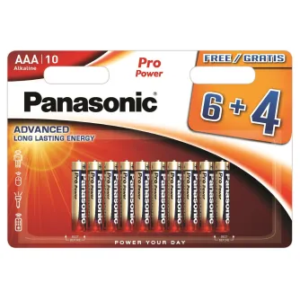 Discontinued - Panasonic Batteries Panasonic Pro Power battery LR03PPG/10B (6+4pcs) LR03PPG/10BW 6+4F