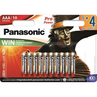 Батарейки и аккумуляторы - Panasonic Batteries Panasonic Pro Power battery LR03PPG/10B (6+4pcs) LR03PPG/10BW 6+4F - быстрый зака