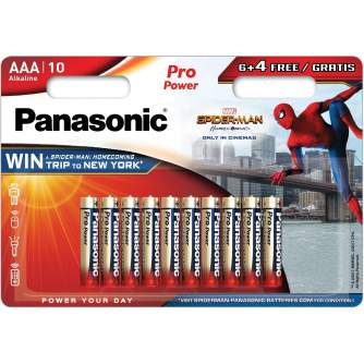 Baterijas, akumulatori un lādētāji - Panasonic Batteries Panasonic Pro Power battery LR03PPG/10B (6+4pcs) LR03PPG/10BW 6+4F - ātri pasūtīt no ražotāja