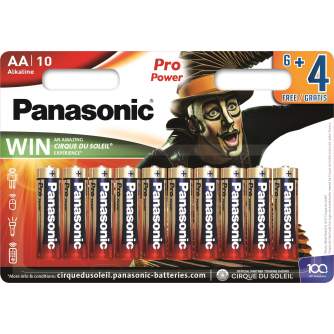 Baterijas, akumulatori un lādētāji - Panasonic Batteries Panasonic Pro Power battery LR6PPG/10B (6+4pcs) LR6PPG/10BW 6+4F - ātri pasūtīt no ražotāja