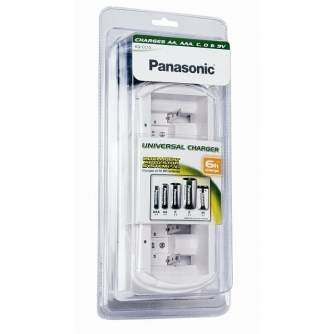Baterijas, akumulatori un lādētāji - Panasonic Batteries Panasonic battery charger BQ-CC15 universal BQ-CC15E/1B - ātri pasūtīt no ražotāja