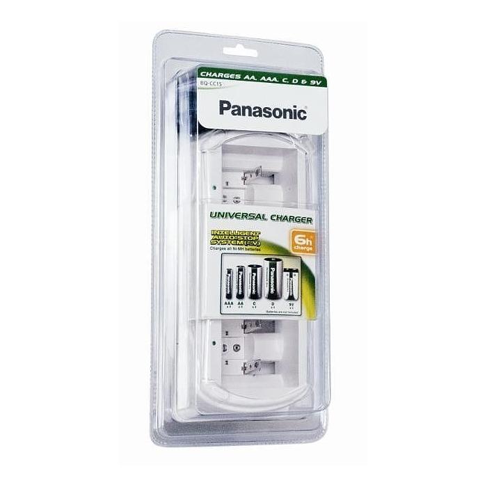 Batteries and chargers - Panasonic Batteries Panasonic battery charger BQ-CC15 universal BQ-CC15E/1B - quick order from manufacturer