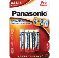 Batteries and chargers - Panasonic Batteries Panasonic Pro Power battery LR03PPG/6B (4+2) LR03PPG/6BP 4+2F - quick order from manufacturerBatteries and chargers - Panasonic Batteries Panasonic Pro Power battery LR03PPG/6B (4+2) LR03PPG/6BP 4+2F - quick order from manufacturer