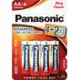 Baterijas, akumulatori un lādētāji - Panasonic Batteries Panasonic Pro Power baterija LR6PPG/6B (4+2) LR6PPG/6BP 4+2F - ātri pasūtīt no ražotāja